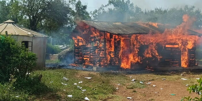 Kaluma Alleges Youth from Nairobi Burnt Mawego Police Station