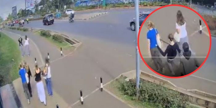 CCTV Captures Boda Gang Robbing Woman of Foreign Decent Along Ngong Road