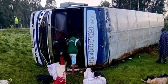 Several Injured in Guardian Bus Accident