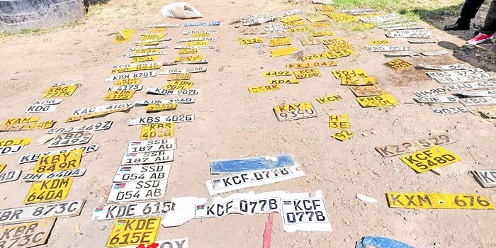 Police Bust Fake Vehicle Number Plates Syndicate in Nairobi