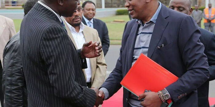 Image result for Raphael Tuju and  President Uhuru Kenyatta