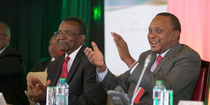 Image result for President Kenyatta and CJ Maraga