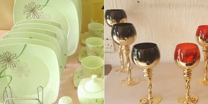 Cups and plates designed by Millicent Omanga's multi-million company