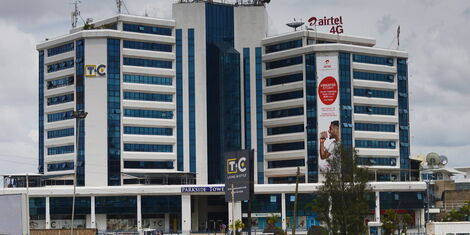 A photo of Airtel headquarters along Mombasa Road as pictured on Thursday, October 14, 2019.