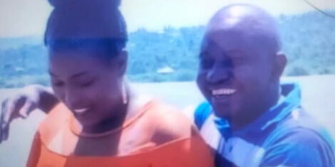 Businessman Evans Karani (right) and the late Catherine Nyokabi.