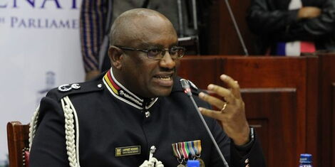 IG nominee Japhet Koome during vetting by the National Assembly Appointment Committee on Monday, November 8, 2022.