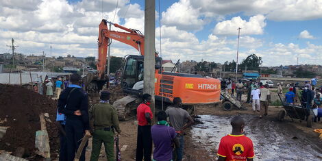 An image of demolitions at Kariobangi