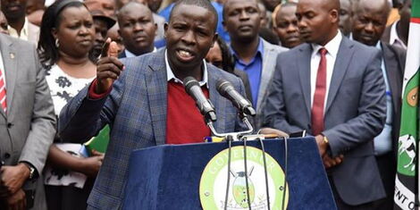 Nandi governor stephen sang during a press conference