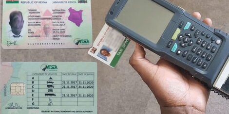 New Kenyan smart driving licence.