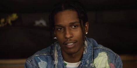 Photo of A$AP Rocky talking during a GQ interview taken on August 26, 2020.
