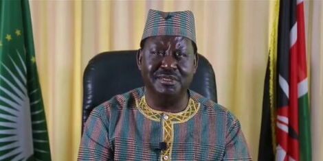 Orange Democratic Movement leader Raila Odinga addresses the nation on June 1, 2020.