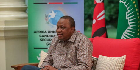 President Uhuru Kenyatta during a meeting with Permanent Representatives of various countries to the United Nations on Tuesday, June 16, 2020