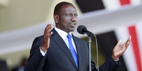 Deputy President William Ruto at Nyayo National Stadium, Nairobi.