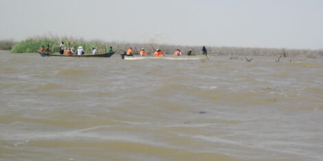 File image of boats sailing in water