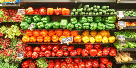 File image of groceries stored at a supermarket