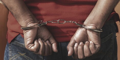 A man in handcuffs