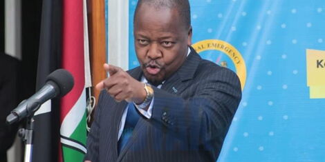 Health Cabinet Secretary Kagwe.