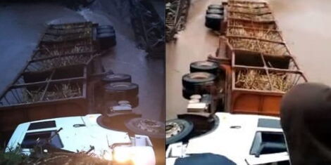Lorry Falls Into River After Bridge Collapses Video Kenyans Co Ke