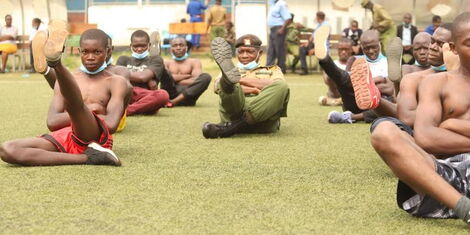 Rigorous exercises conducted in Kisumu on Monday, February 22, during police recruitment