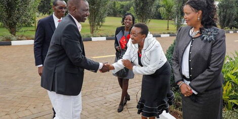 Deputy President William Ruto and his wife Rachel Ruto during a past event
