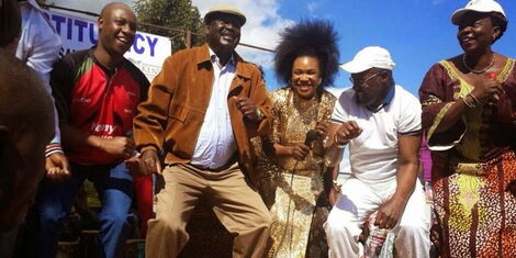 Image result for Raila dancing with women