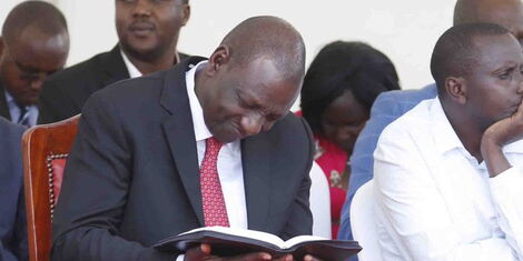 Image result for ruto with bible